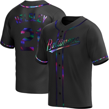 Black Holographic Replica Ryan Helsley Youth Baltimore Orioles Alternate Jersey