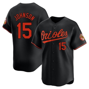 Black Limited Davey Johnson Men's Baltimore Orioles Alternate Jersey