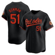 Black Limited Matt Bowman Men's Baltimore Orioles Alternate Jersey