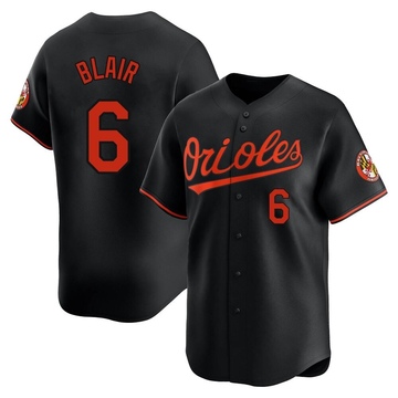 Black Limited Paul Blair Youth Baltimore Orioles Alternate Jersey