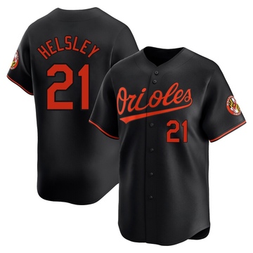 Black Limited Ryan Helsley Youth Baltimore Orioles Alternate Jersey