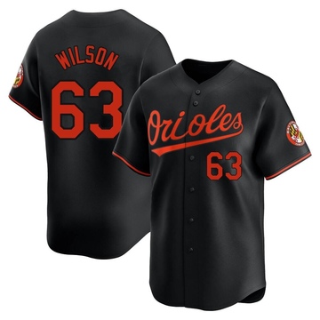 Black Limited Tyler Wilson Youth Baltimore Orioles Alternate Jersey
