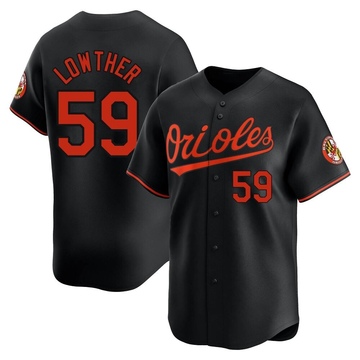 Black Limited Zac Lowther Men's Baltimore Orioles Alternate Jersey