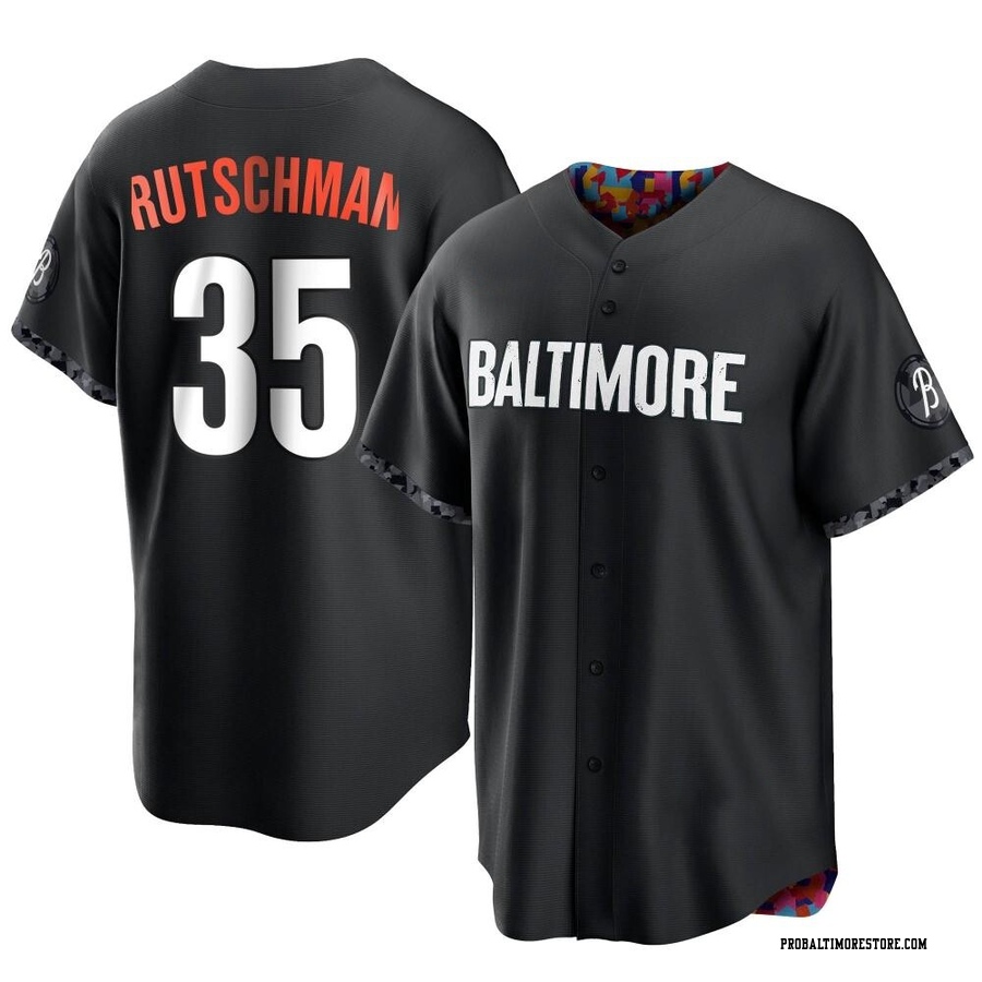 Black Replica Adley Rutschman Youth Baltimore Orioles 2023 City Connect Jersey