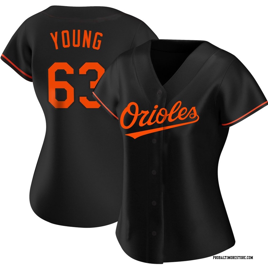 Black Replica Brandon Young Women's Baltimore Orioles Alternate Jersey