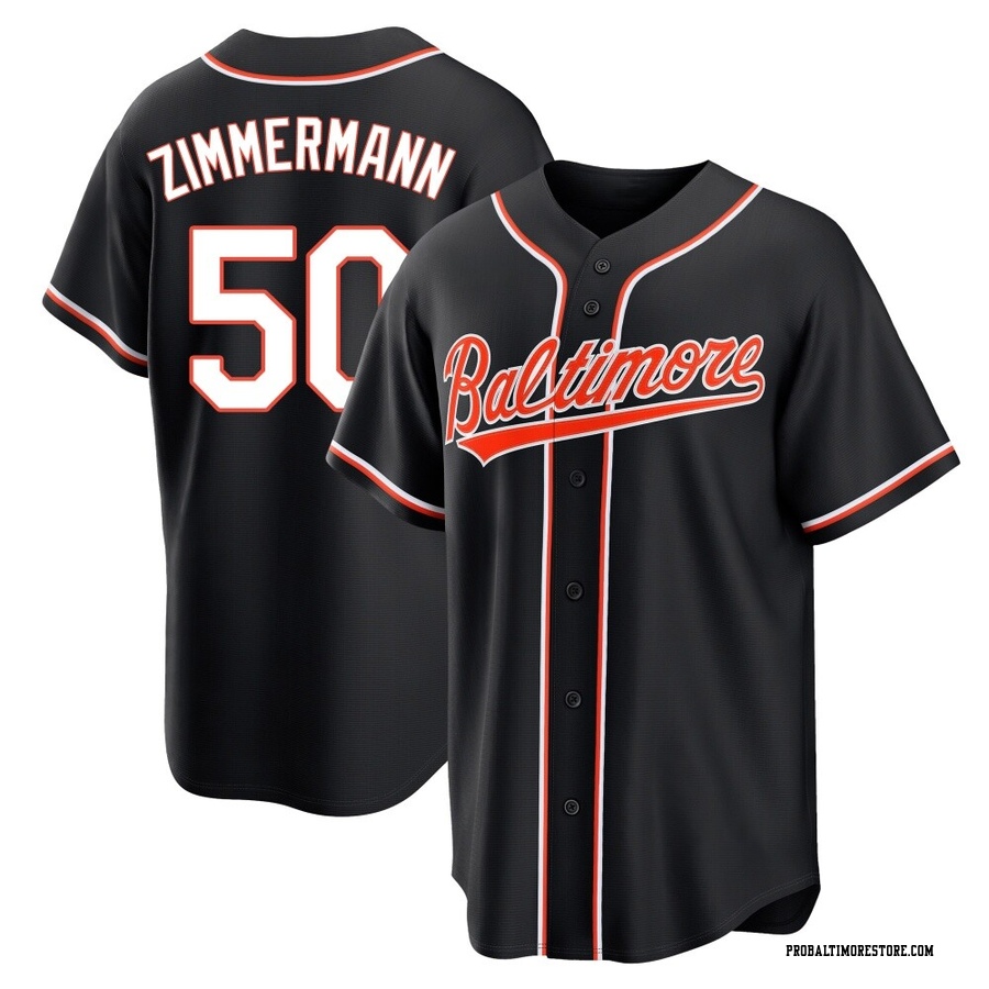 Black Replica Bruce Zimmermann Youth Baltimore Orioles Fashion Out Jersey