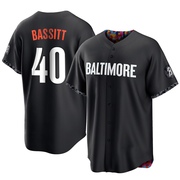 Black Replica Chris Bassitt Youth Baltimore Orioles 2023 City Connect Jersey