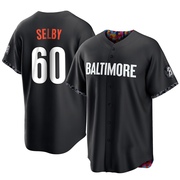 Black Replica Colin Selby Men's Baltimore Orioles 2023 City Connect Jersey