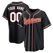 Black Replica Custom Youth Baltimore Orioles Fashion Out Jersey