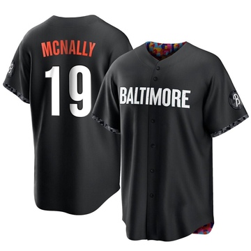 Black Replica Dave Mcnally Men's Baltimore Orioles 2023 City Connect Jersey