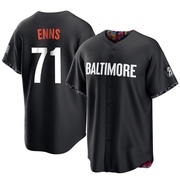 Black Replica Dietrich Enns Men's Baltimore Orioles 2023 City Connect Jersey