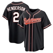 Black Replica Gunnar Henderson Youth Baltimore Orioles Fashion Out Jersey