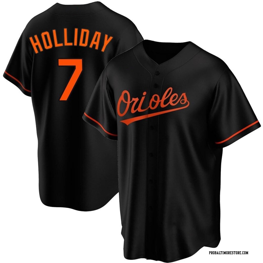 Black Replica Jackson Holliday Youth Baltimore Orioles Alternate Jersey