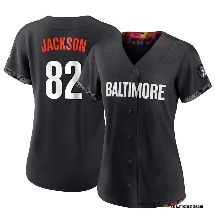Black Replica Jeremiah Jackson Women's Baltimore Orioles 2023 City Connect Jersey