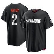 Black Replica J.J. Hardy Men's Baltimore Orioles 2023 City Connect Jersey