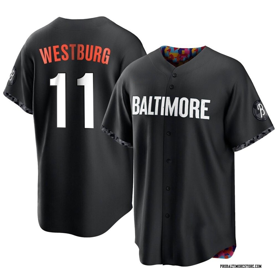 Black Replica Jordan Westburg Youth Baltimore Orioles 2023 City Connect Jersey