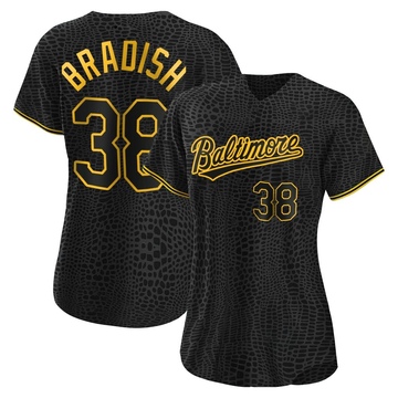 Black Replica Kyle Bradish Women's Baltimore Orioles Snake Skin City Jersey
