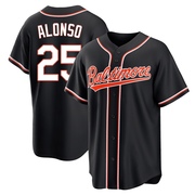 Black Replica Pete Alonso Men's Baltimore Orioles Fashion Out Jersey