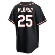 Black Replica Pete Alonso Men's Baltimore Orioles Fashion Out Jersey