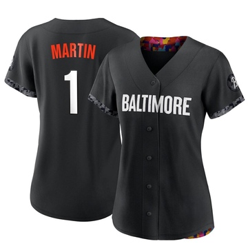 Black Replica Richie Martin Women's Baltimore Orioles 2023 City Connect Jersey
