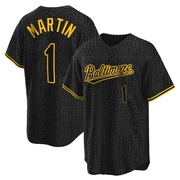 Black Replica Richie Martin Youth Baltimore Orioles Snake Skin City Jersey