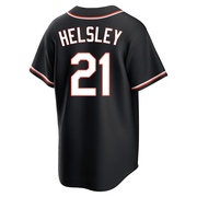 Black Replica Ryan Helsley Men's Baltimore Orioles Fashion Out Jersey
