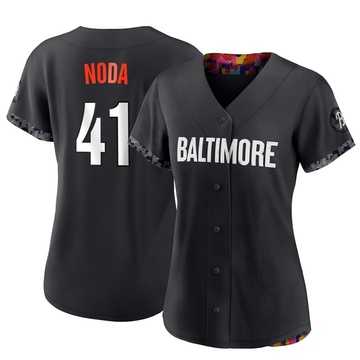 Black Replica Ryan Noda Women's Baltimore Orioles 2023 City Connect Jersey