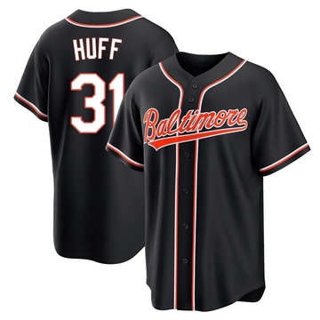 Black Replica Sam Huff Youth Baltimore Orioles Fashion Out Jersey