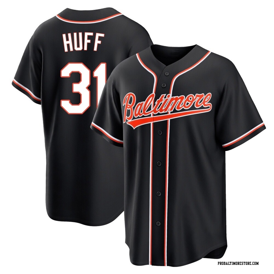 Black Replica Sam Huff Youth Baltimore Orioles Fashion Out Jersey