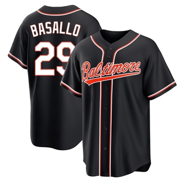 Black Replica Samuel Basallo Men's Baltimore Orioles Fashion Out Jersey