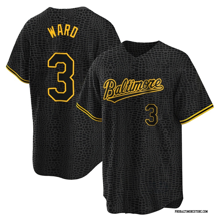 Black Replica Taylor Ward Men's Baltimore Orioles Snake Skin City Jersey