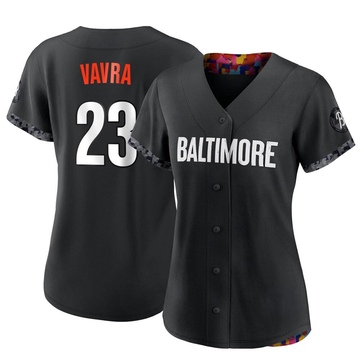 Black Replica Terrin Vavra Women's Baltimore Orioles 2023 City Connect Jersey
