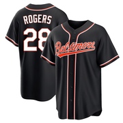 Black Replica Trevor Rogers Men's Baltimore Orioles Fashion Out Jersey