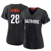 Black Replica Trevor Rogers Women's Baltimore Orioles 2023 City Connect Jersey