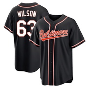 Black Replica Tyler Wilson Men's Baltimore Orioles Fashion Out Jersey