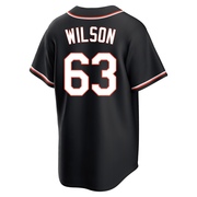 Black Replica Tyler Wilson Men's Baltimore Orioles Fashion Out Jersey