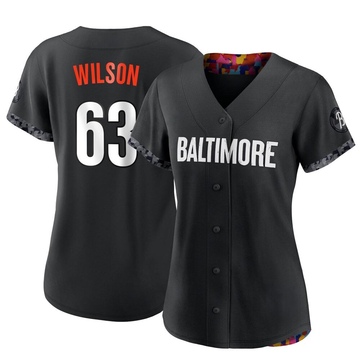 Black Replica Tyler Wilson Women's Baltimore Orioles 2023 City Connect Jersey