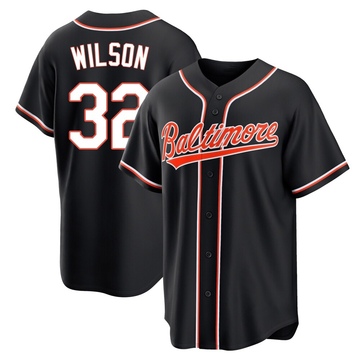 Black Replica Weston Wilson Men's Baltimore Orioles Fashion Out Jersey