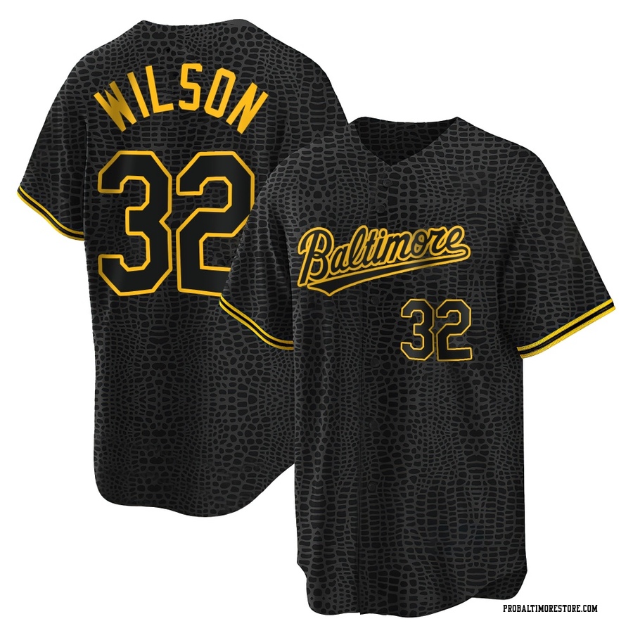 Black Replica Weston Wilson Youth Baltimore Orioles Snake Skin City Jersey