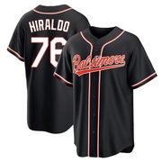 Black Replica Yaramil Hiraldo Men's Baltimore Orioles Fashion Out Jersey