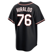 Black Replica Yaramil Hiraldo Men's Baltimore Orioles Fashion Out Jersey