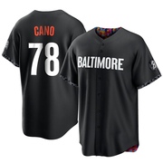 Black Replica Yennier Cano Youth Baltimore Orioles 2023 City Connect Jersey