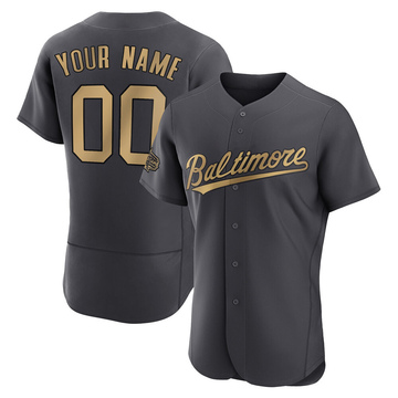 Charcoal Authentic Custom Men's Baltimore Orioles 2022 All-Star Game Jersey