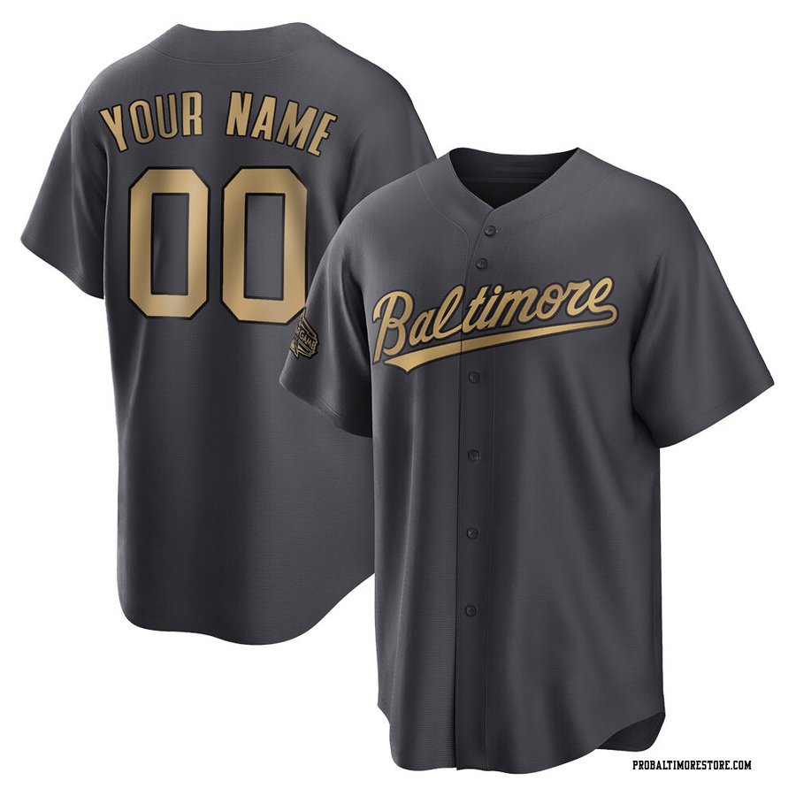 Charcoal Replica Custom Youth Baltimore Orioles 2022 All-Star Game Jersey