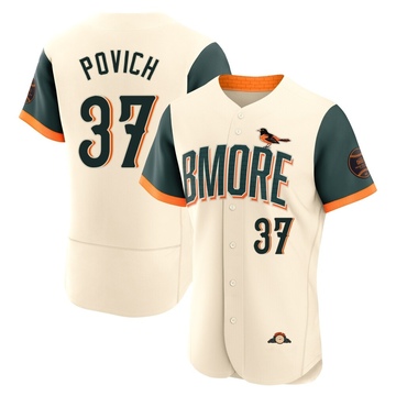 Cream Authentic Cade Povich Men's Baltimore Orioles 2026 City Connect Stadium Jersey