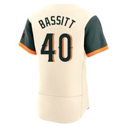 Cream Authentic Chris Bassitt Men's Baltimore Orioles 2026 City Connect Stadium Jersey