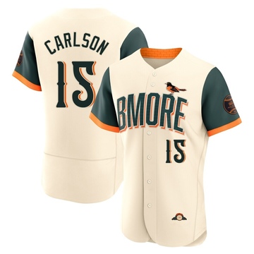 Cream Authentic Dylan Carlson Men's Baltimore Orioles 2026 City Connect Stadium Jersey