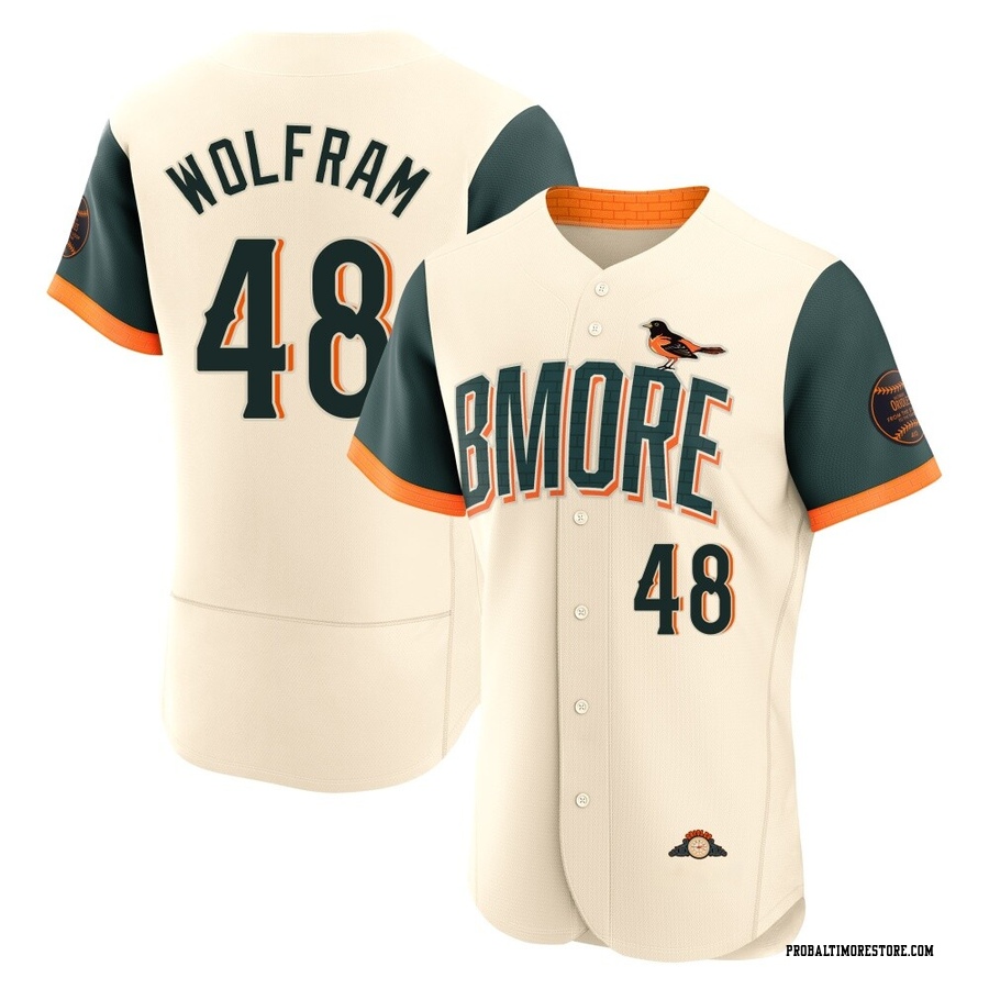 Cream Authentic Grant Wolfram Men's Baltimore Orioles 2026 City Connect Stadium Jersey