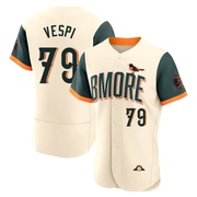 Cream Authentic Nick Vespi Men's Baltimore Orioles 2026 City Connect Stadium Jersey