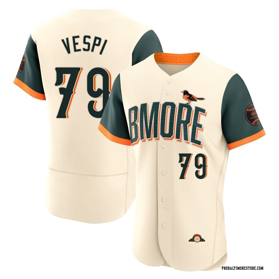 Cream Authentic Nick Vespi Men's Baltimore Orioles 2026 City Connect Stadium Jersey